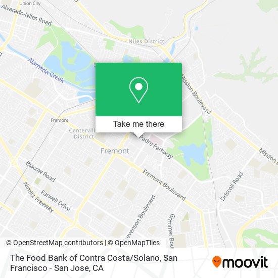 The Food Bank of Contra Costa / Solano map