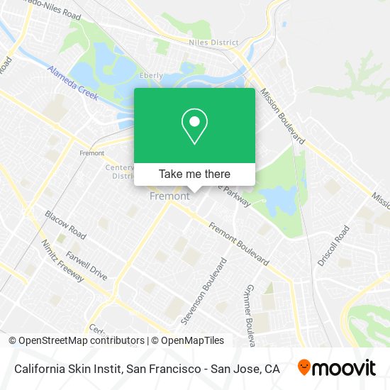 California Skin Instit map
