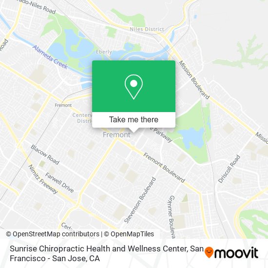 Sunrise Chiropractic Health and Wellness Center map