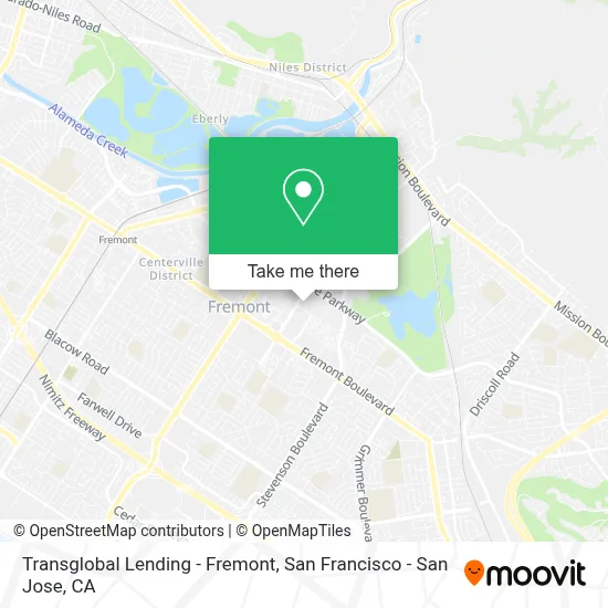 Transglobal Lending - Fremont map