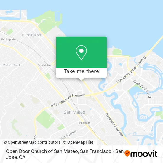 Open Door Church of San Mateo map