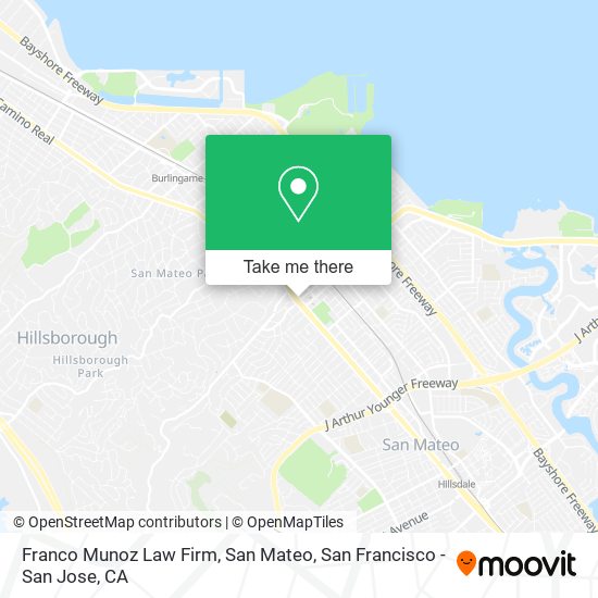 Franco Munoz Law Firm, San Mateo map