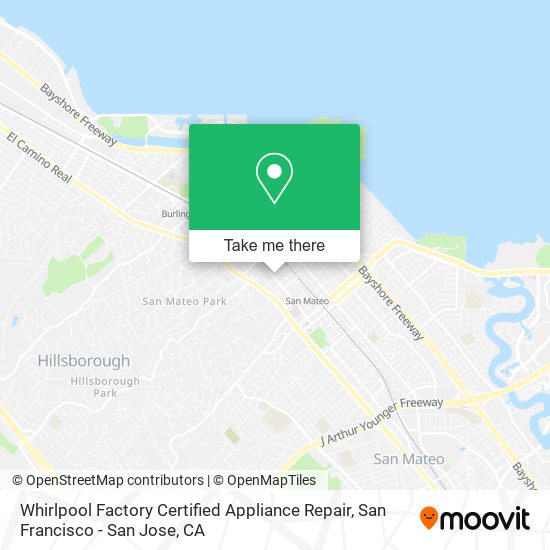 Whirlpool Factory Certified Appliance Repair map