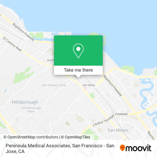 Peninsula Medical Associates map