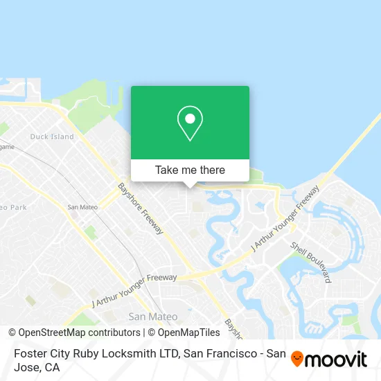 Foster City Ruby Locksmith LTD map