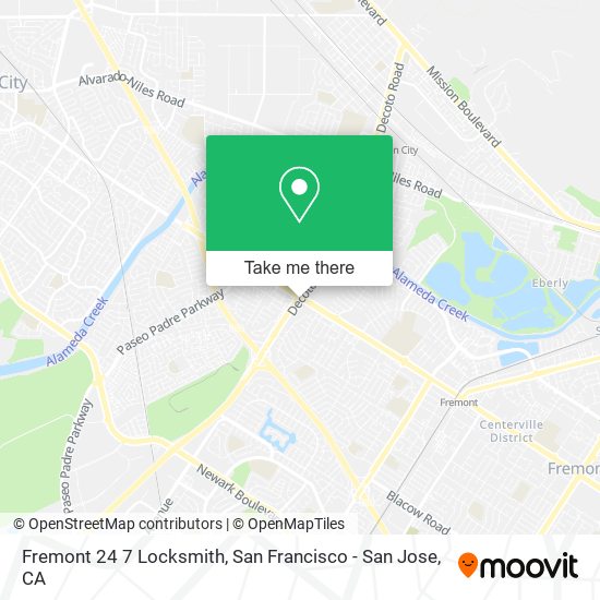 Fremont 24 7 Locksmith map