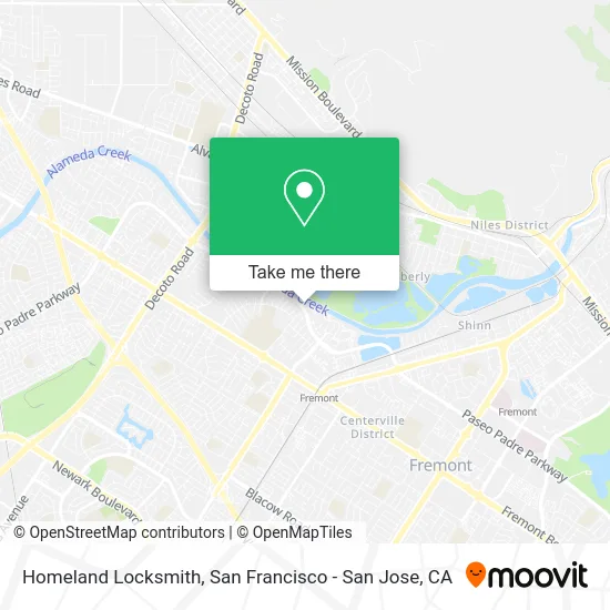 Homeland Locksmith map