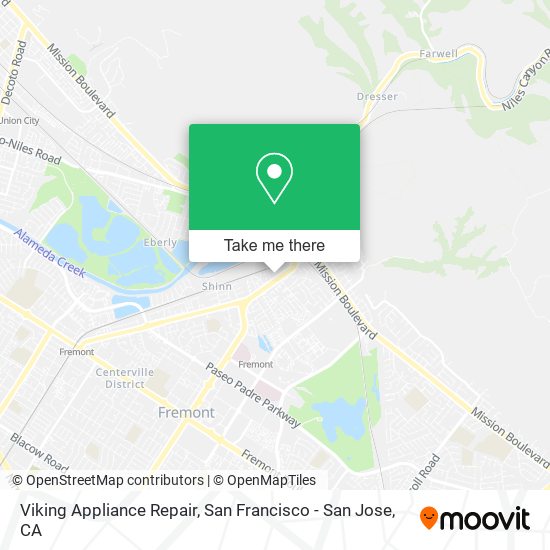 Viking Appliance Repair map