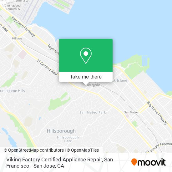 Viking Factory Certified Appliance Repair map