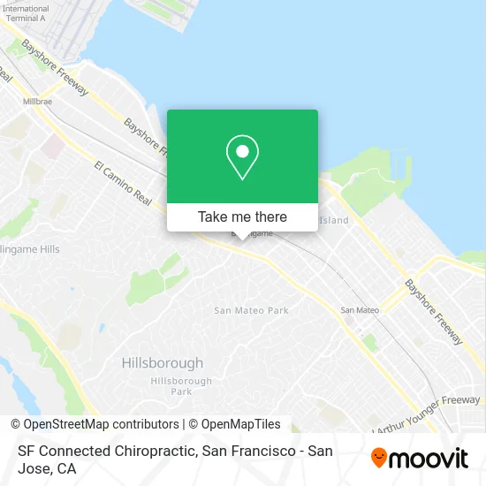 SF Connected Chiropractic map