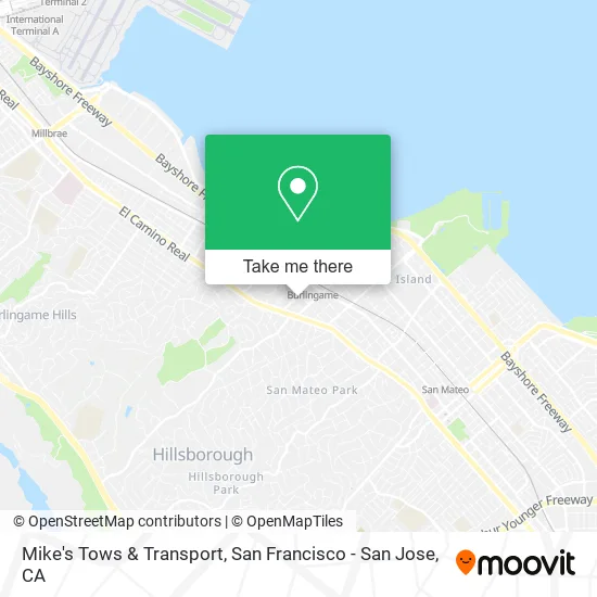 Mapa de Mike's Tows & Transport