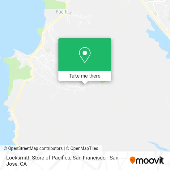 Locksmith Store of Pacifica map