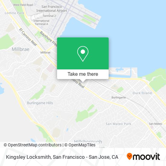 Kingsley Locksmith map