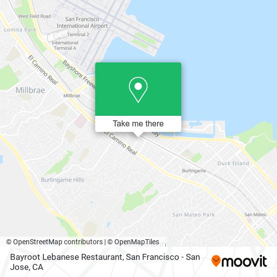 Bayroot Lebanese Restaurant map