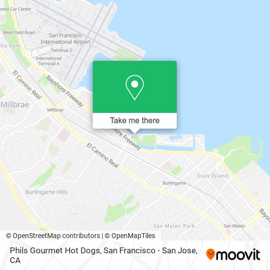 Mapa de Phils Gourmet Hot Dogs