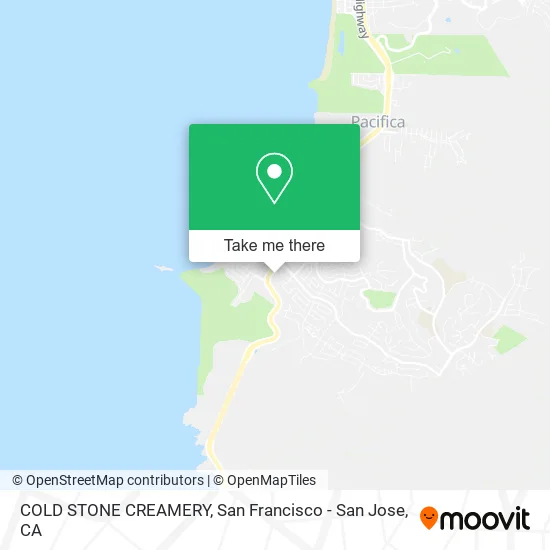 COLD STONE CREAMERY map