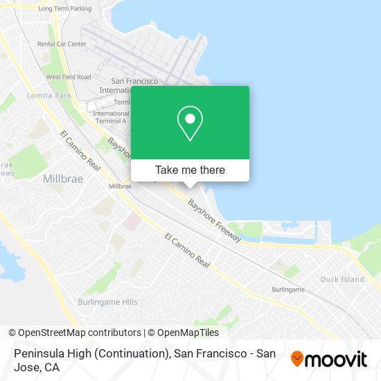 Peninsula High (Continuation) map