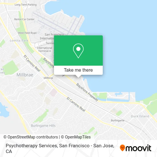 Psychotherapy Services map