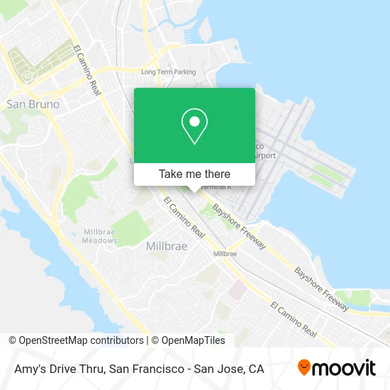 Amy's Drive Thru map