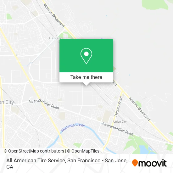 Mapa de All American Tire Service