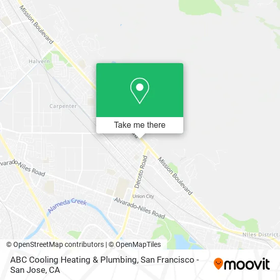 Mapa de ABC Cooling Heating & Plumbing