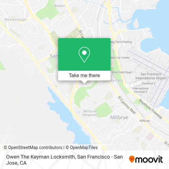 Owen The Keyman Locksmith map