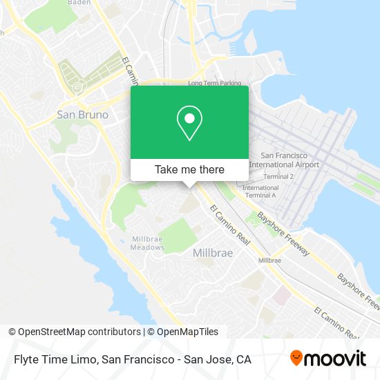 Flyte Time Limo map