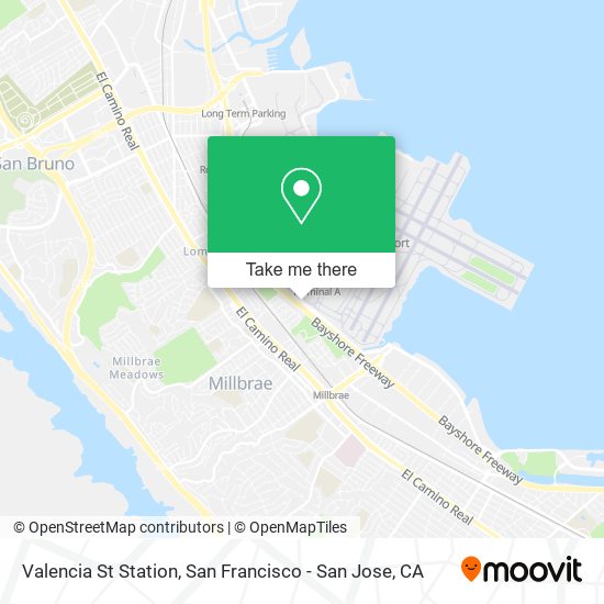 Mapa de Valencia St Station