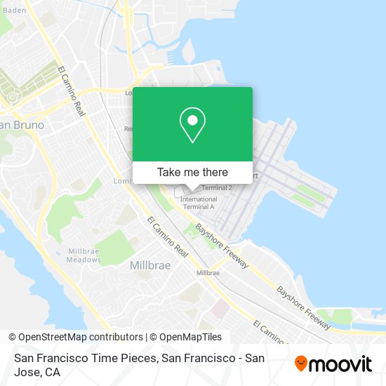 San Francisco Time Pieces map