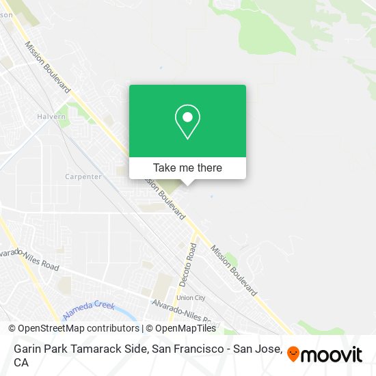 Garin Park Tamarack Side map