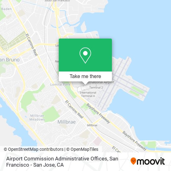 Airport Commission Administrative Offices map