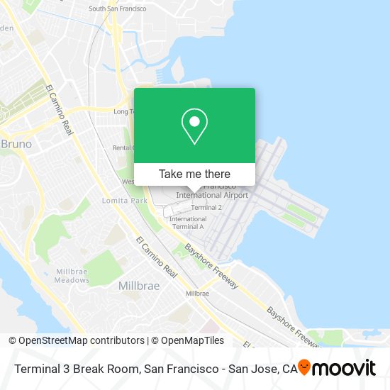 Terminal 3 Break Room map