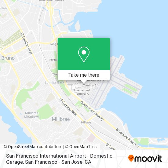 San Francisco International Airport - Domestic Garage map