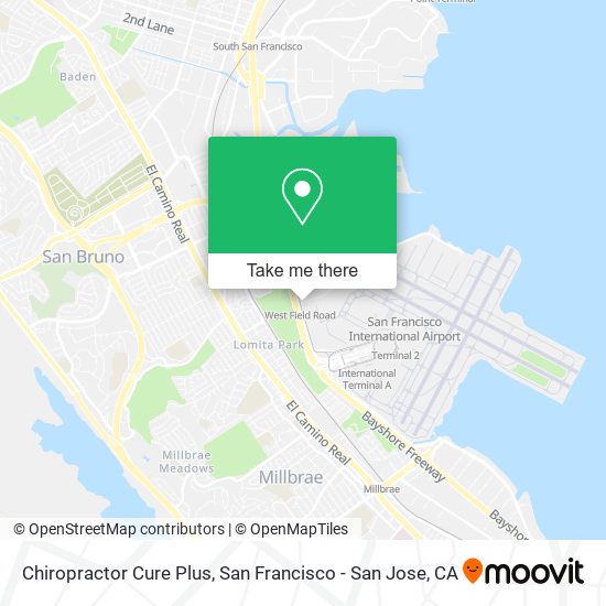 Mapa de Chiropractor Cure Plus
