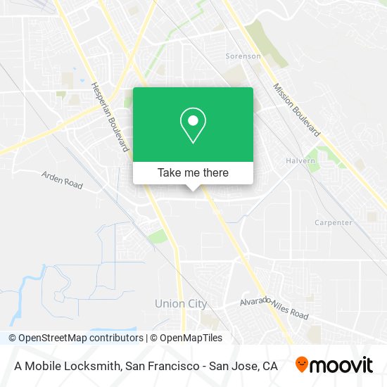 A Mobile Locksmith map