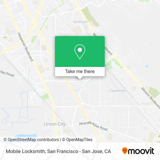Mobile Locksmith map
