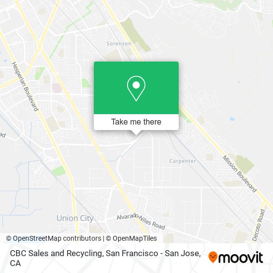 Mapa de CBC Sales and Recycling