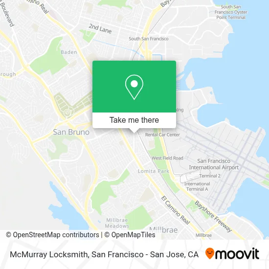 McMurray Locksmith map