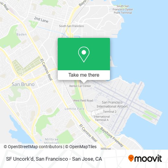 Mapa de SF Uncork'd