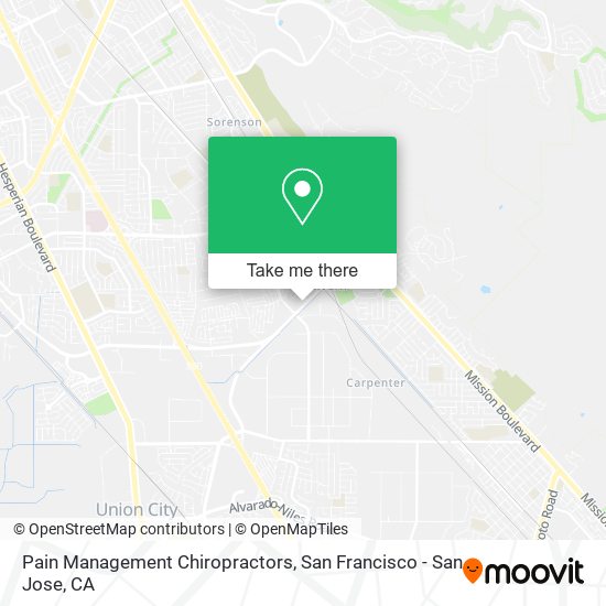 Pain Management Chiropractors map