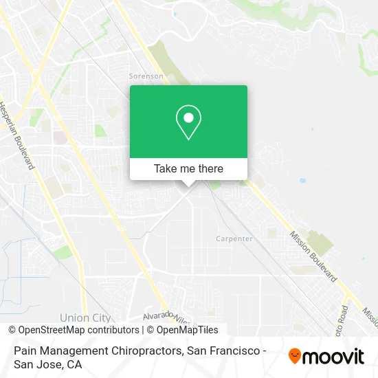 Pain Management Chiropractors map