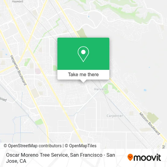 Oscar Moreno Tree Service map
