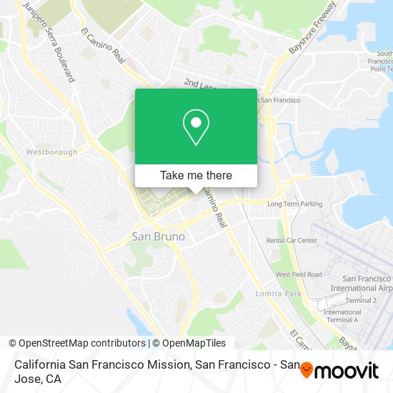 Mapa de California San Francisco Mission