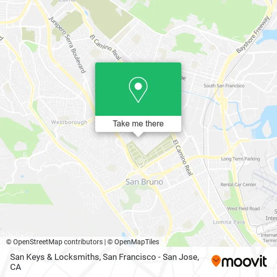 San Keys & Locksmiths map