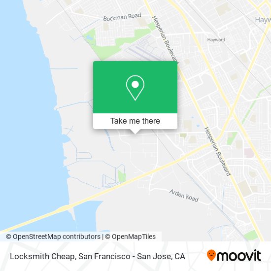 Locksmith Cheap map