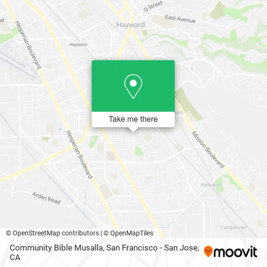 Community Bible Musalla map