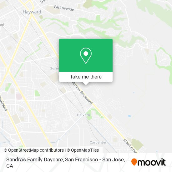 Sandra's Family Daycare map