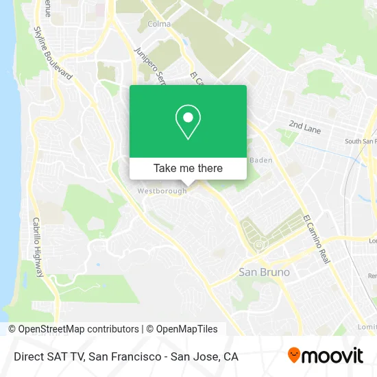 Direct SAT TV map