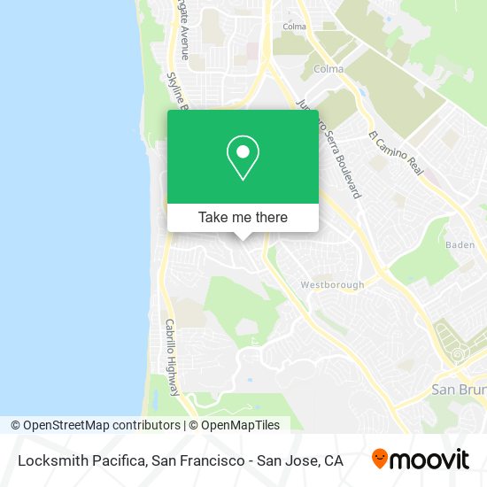 Mapa de Locksmith Pacifica