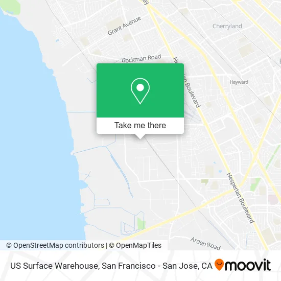 Mapa de US Surface Warehouse
